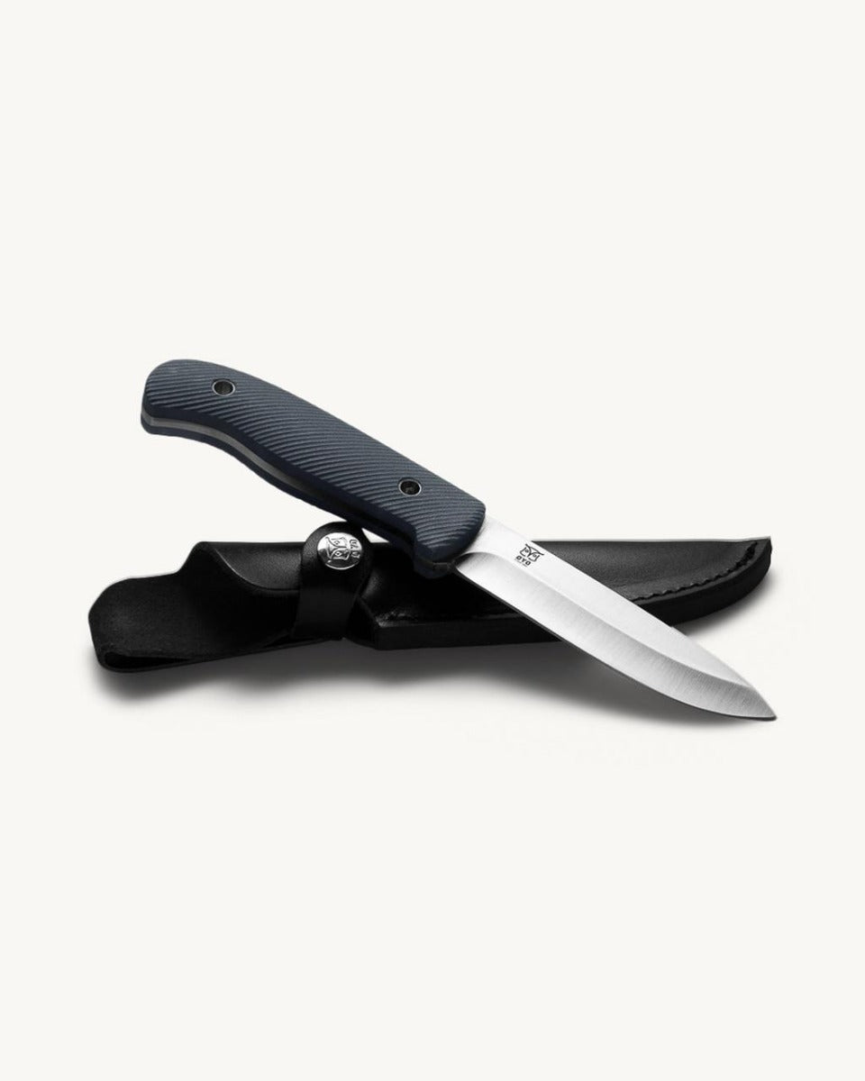 NORDIC HUNTING KNIFE W/ LEATHER SHEATH NY