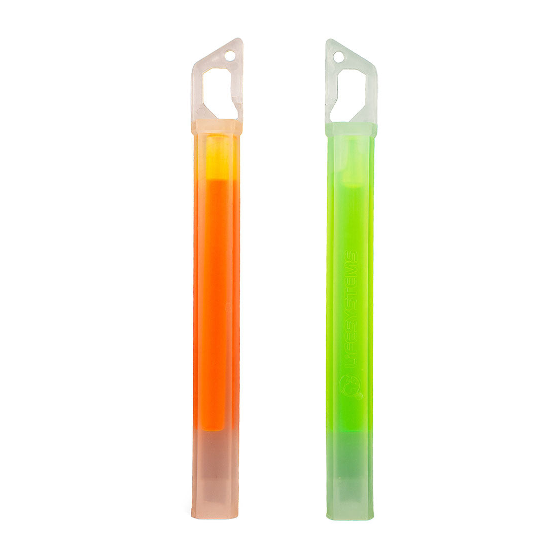 LifeSystems 15H glow sticks – Grøn/Orange / 2-PACK
