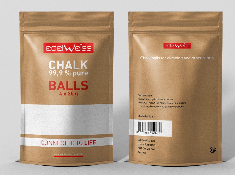 CHALK IN BALL DISPENSER 4 X 35 G POUCH