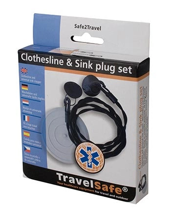 CLOTHES LINE, ELASTIC UP TO 2 MTRS + UNIVERSAL SINKPLUG.