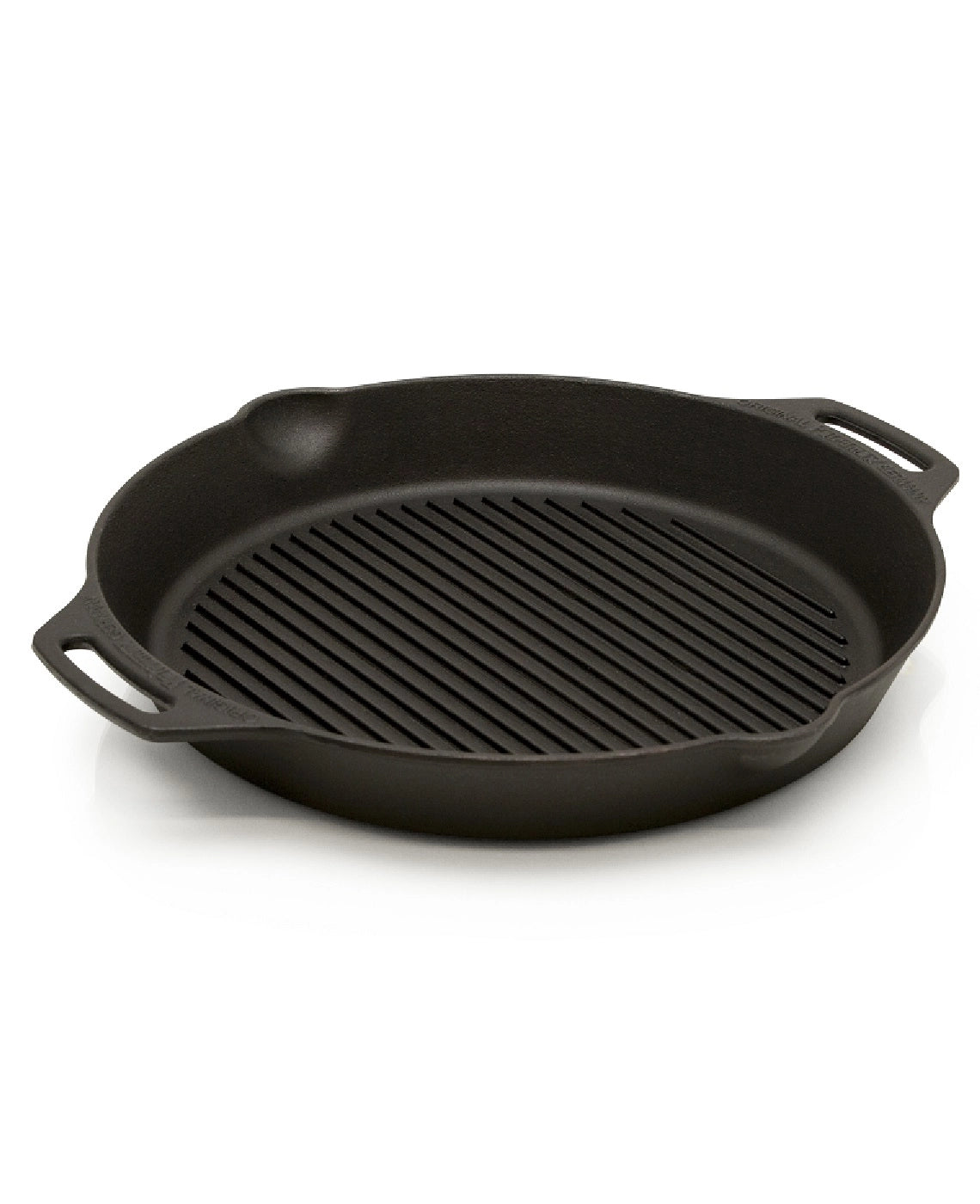 GRILL FIRE SKILLET WITH TWO HANDLES