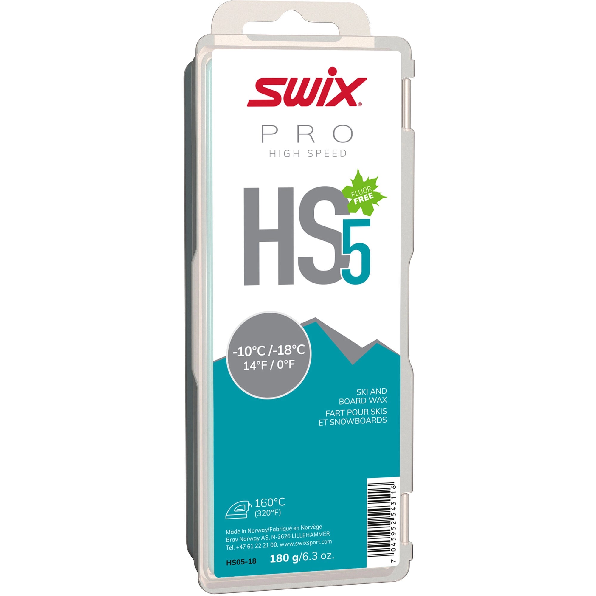 HS5 TURQUOISE, -10°C/-18°C, 180G