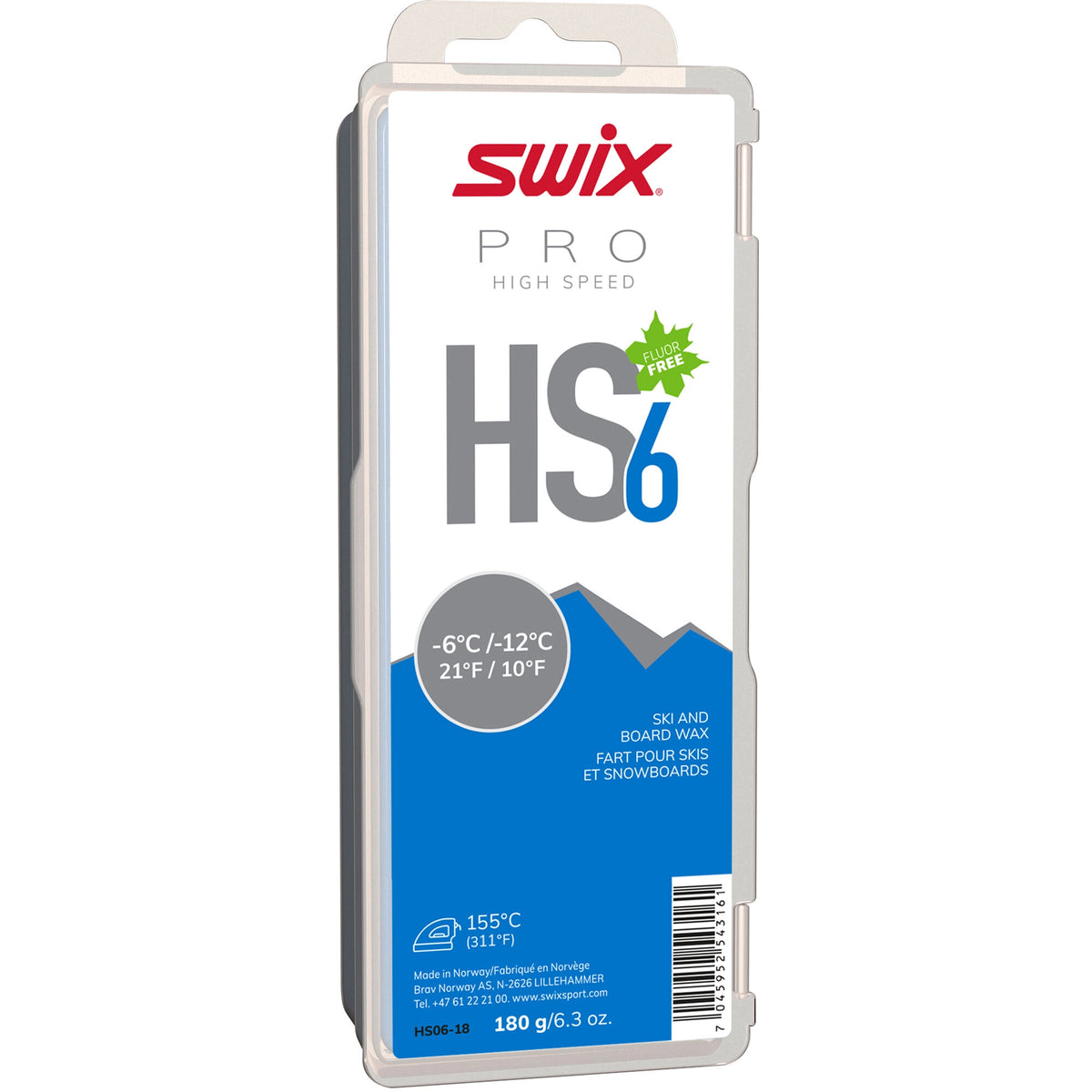 HS6 BLUE, -6°C/-12°C, 180G