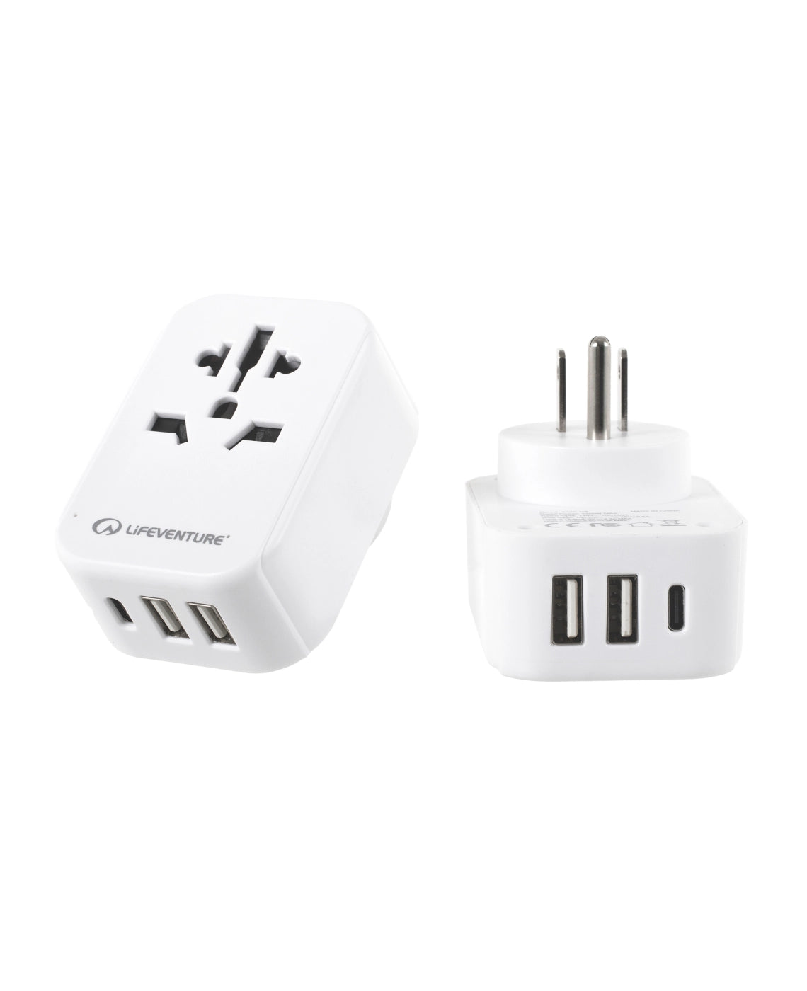 USA TRAVEL ADAPTOR WITH USB + USB C