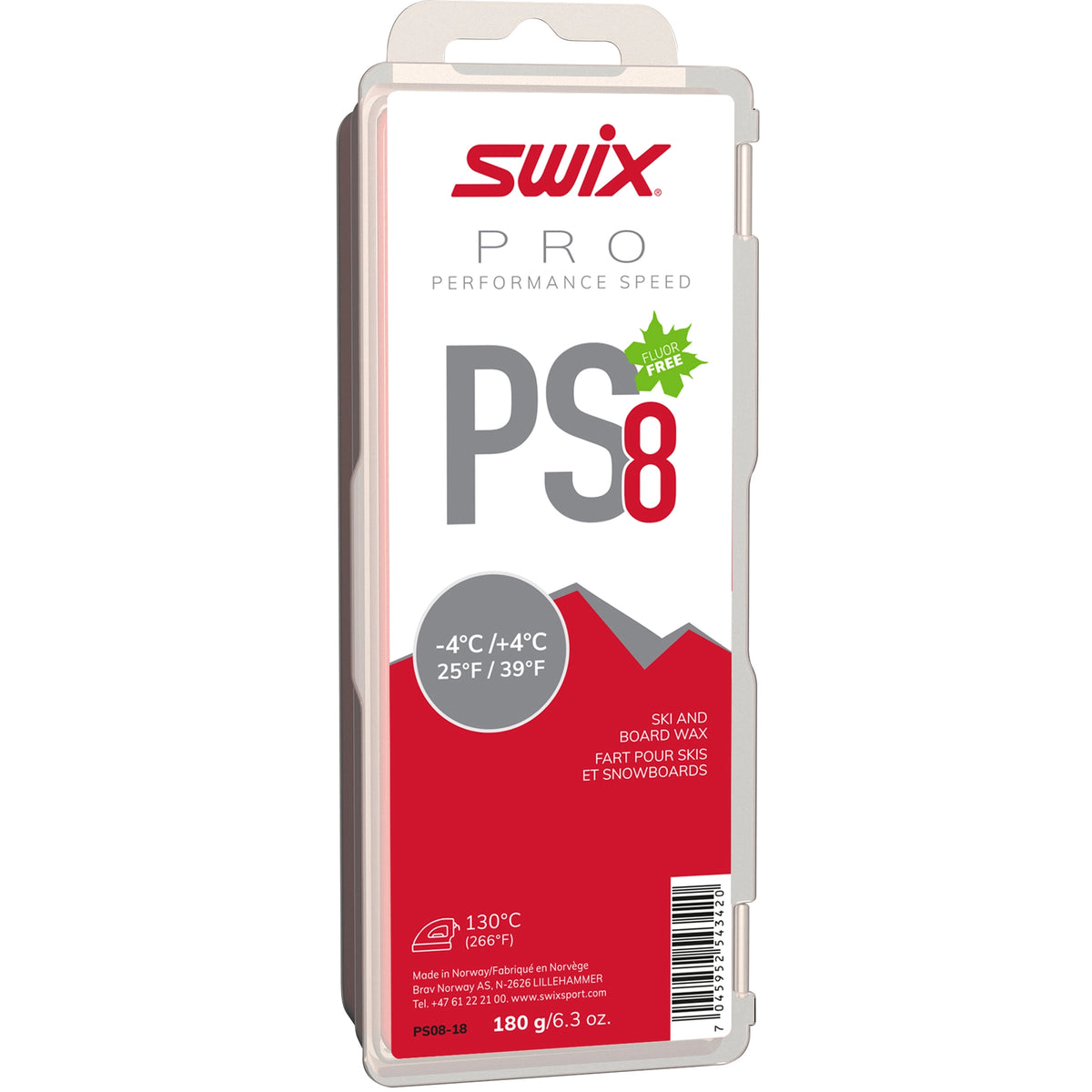 PS8 RED, -4°C/+4°C, 180G
