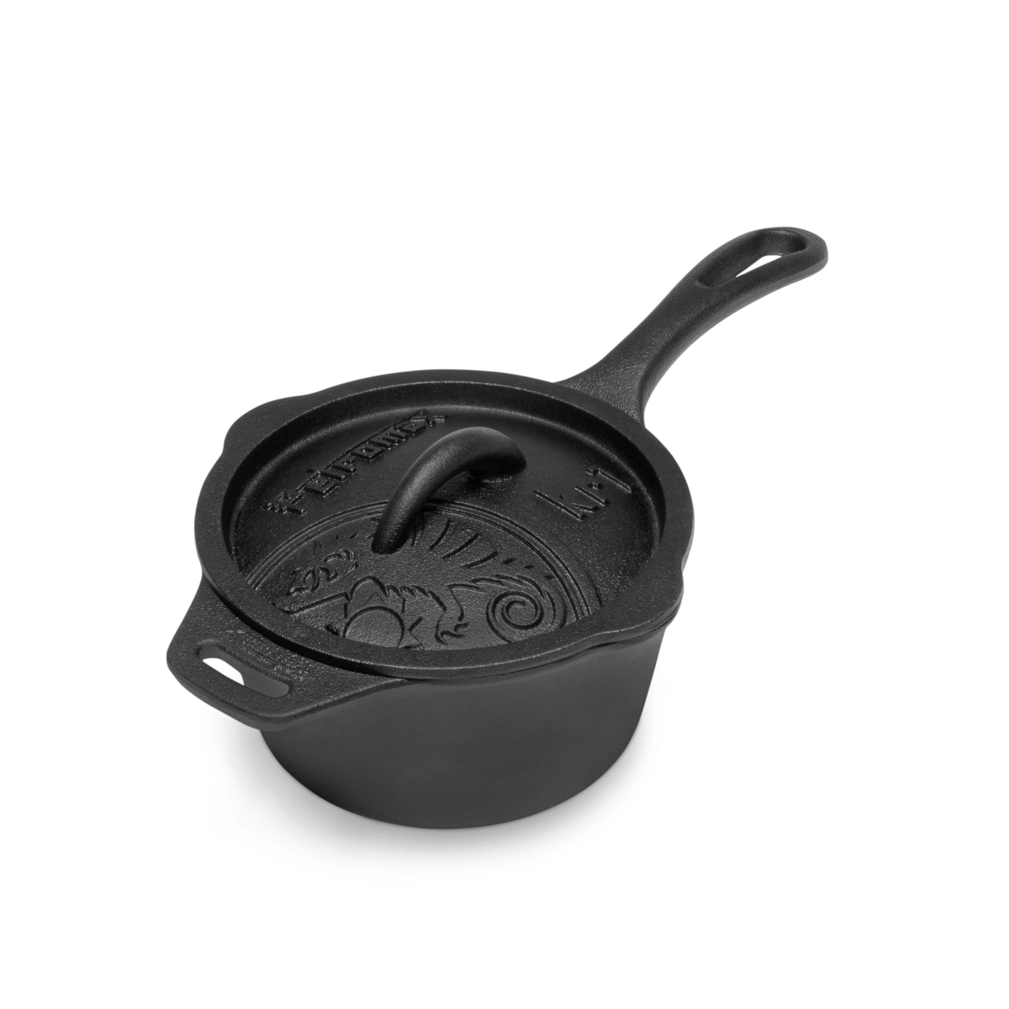 CAST-IRON SAUCEPAN WITH LID