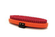 T190O OVAL BØRSTE, FIN RØD NYLON