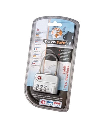 TRAVELSAFE COMBINATION LOCK WITH CABLE TSA