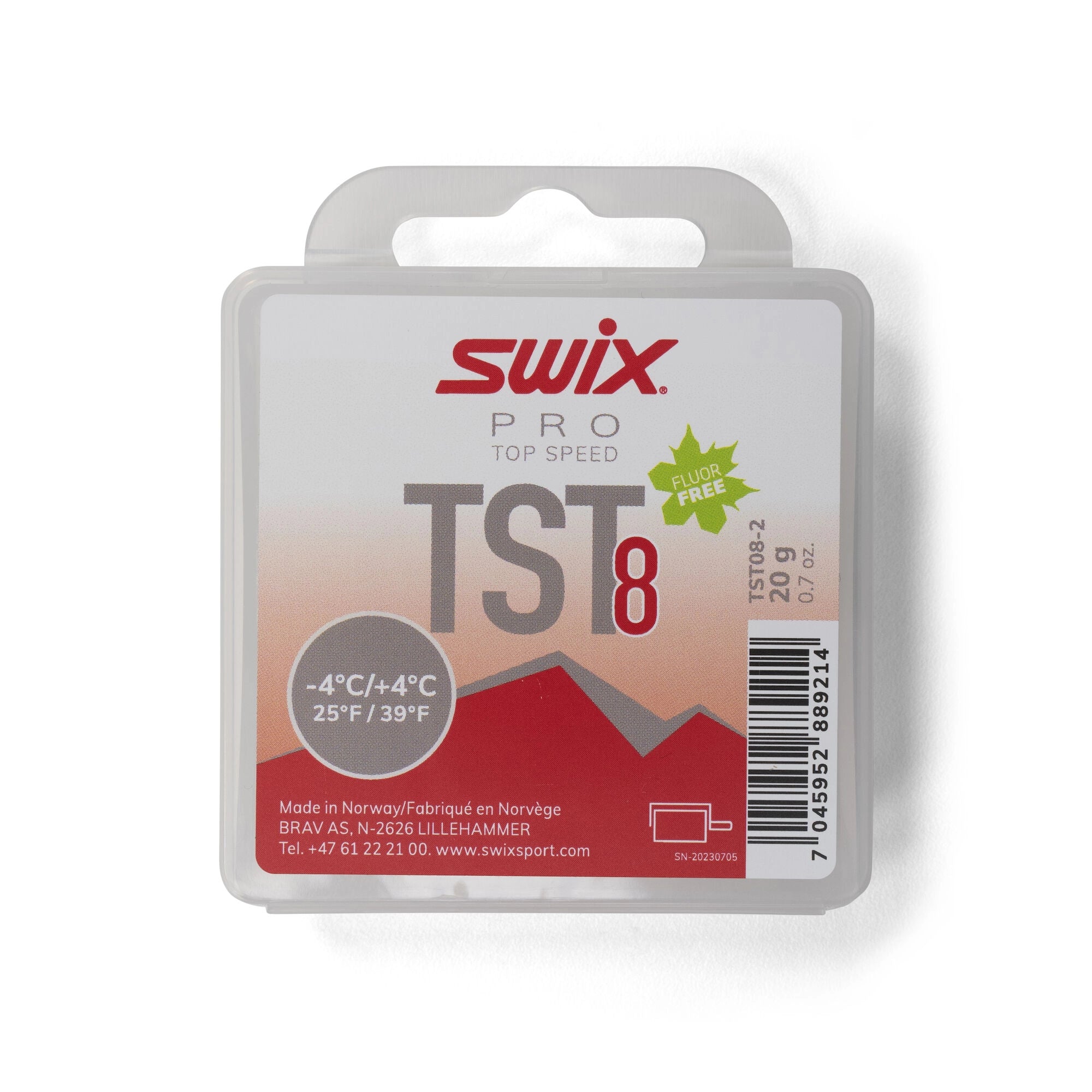 TS8 TURBO RED, -4°C/+4°C, 20G