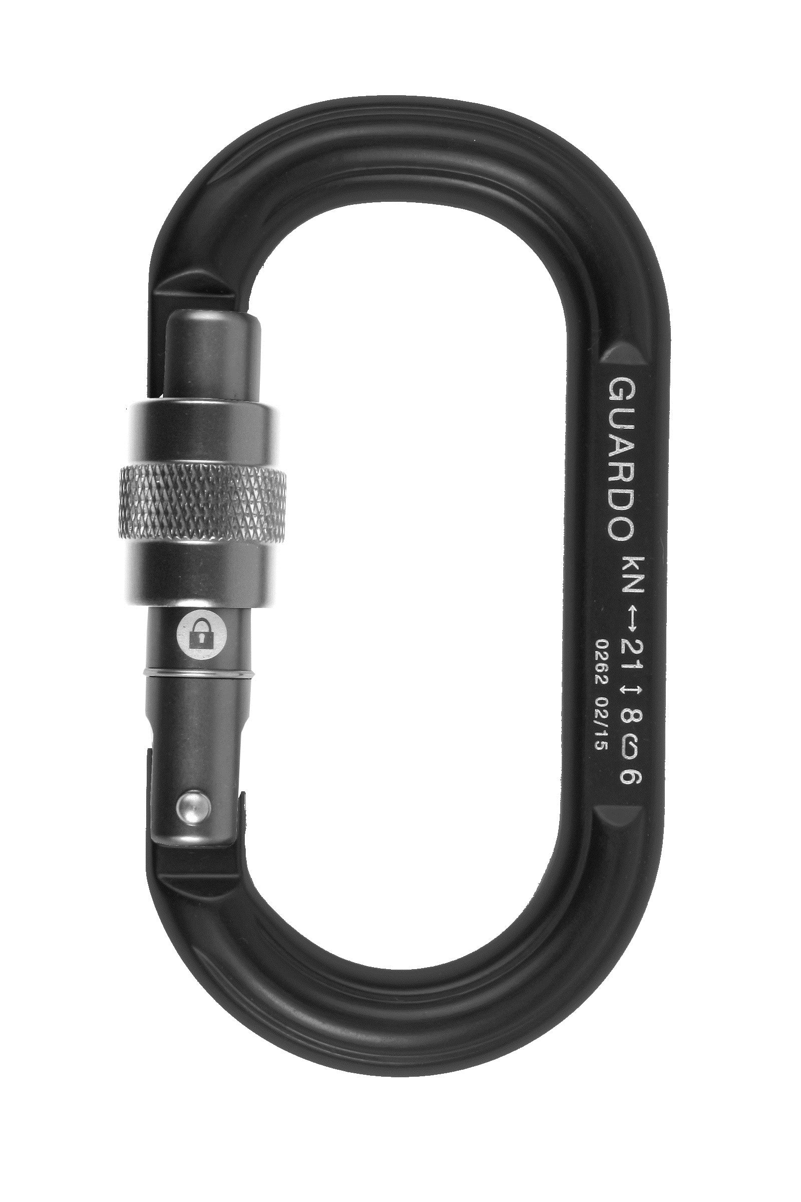 CARABINER GUARDO OVAL SCREW GATE